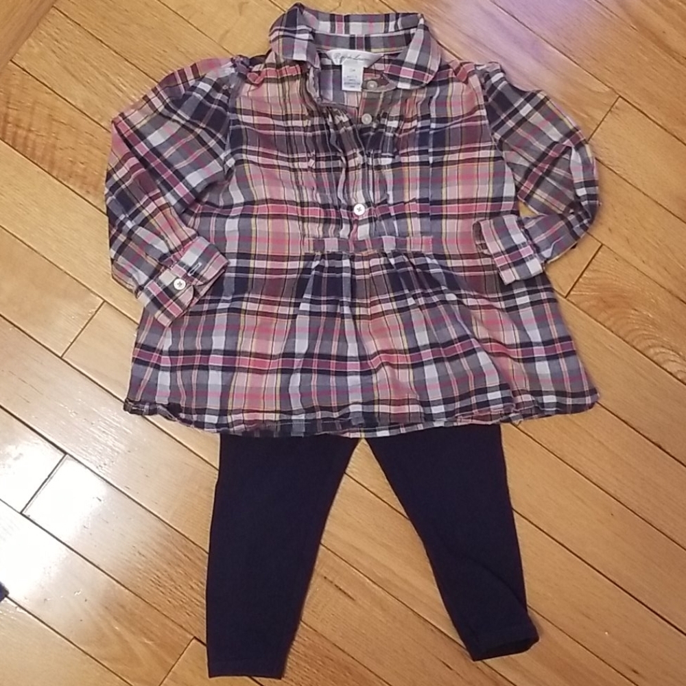 Ralph Lauren 12M Outfit- Navy/Pink